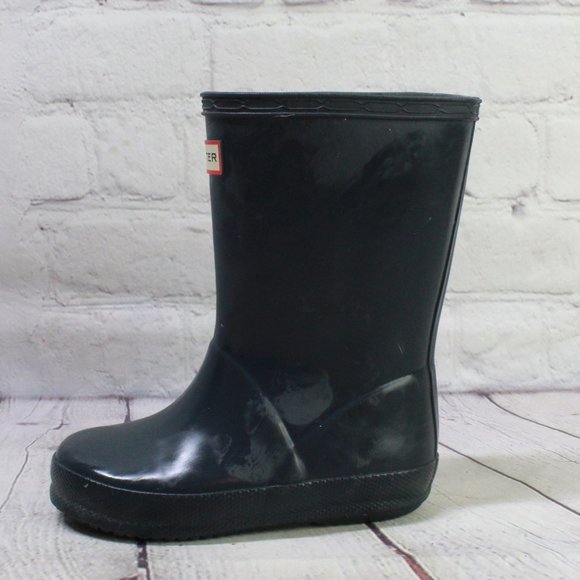 Hunter Other - Hunter Kid's Classic Dark Green Rubber Rain Boots Size US B 8 G 9